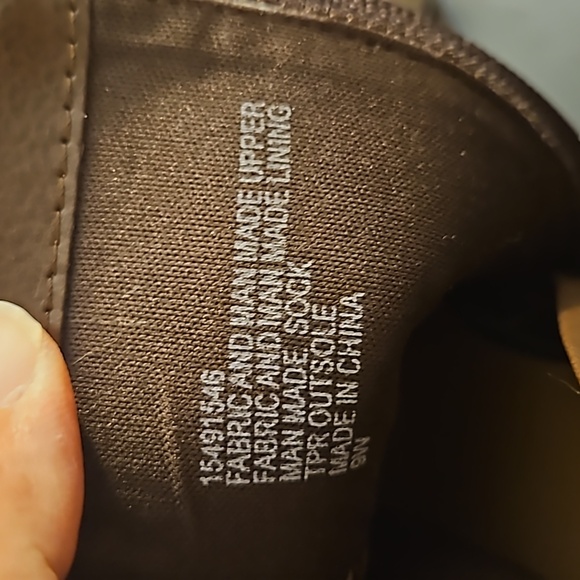 Torrid Faux Suede Brown Zip-Up Heeled Booties - Picture 6 of 7